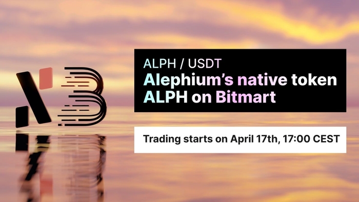 Alephium’s native token ALPH on Bitmart